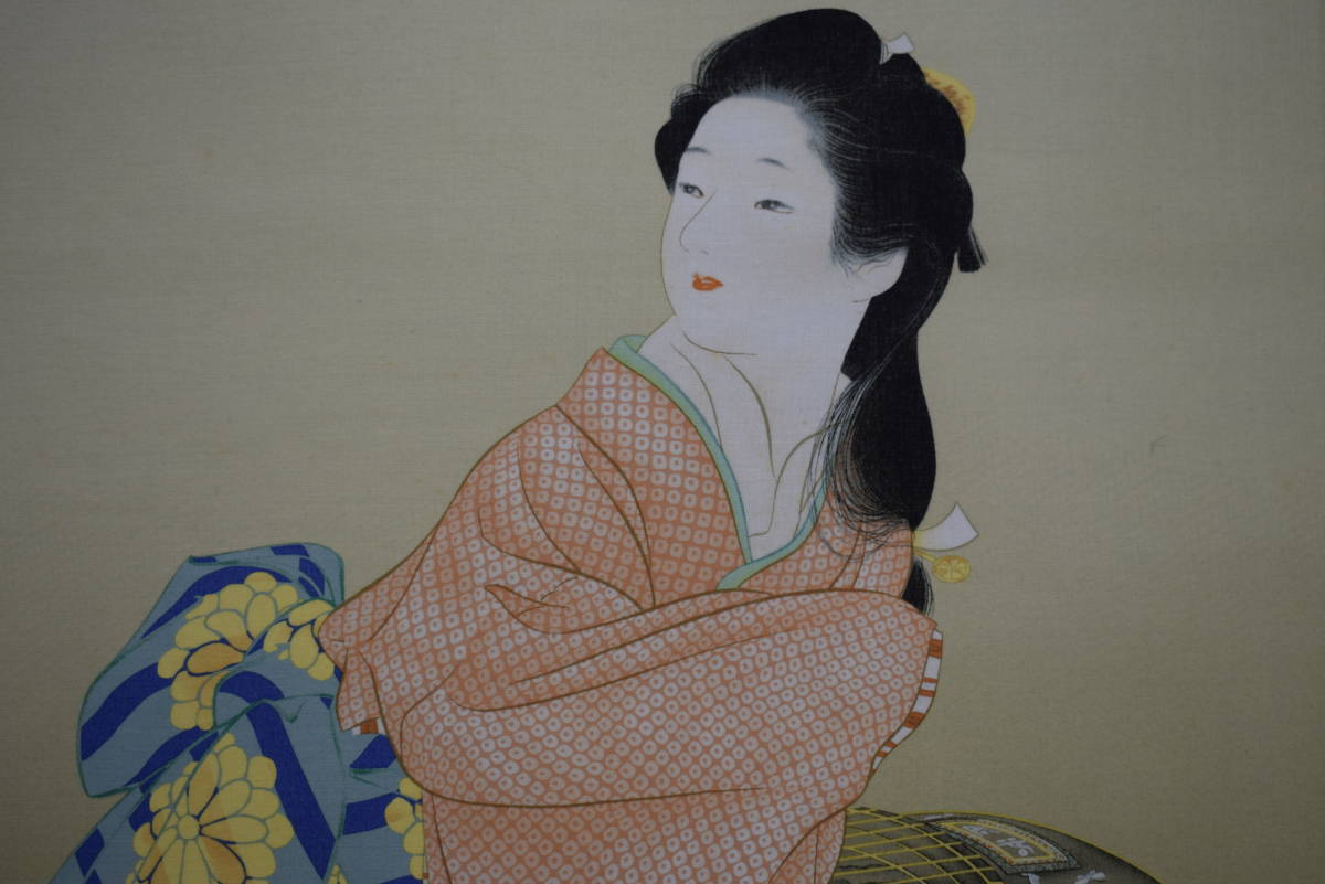 [Reproducción] / Artista desconocido / Desconocido / Retrato de una mujer hermosa / Excelente estado / Artesanía / Pergamino colgante Hotei-ya HE-627, Cuadro, pintura japonesa, persona, Bodhisattva