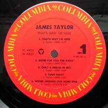 JAMES TAYLOR-That's Why I'm Here (US オリジナル LP+Inner)_画像3