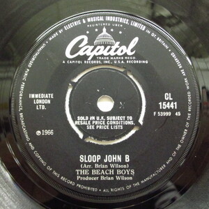 BEACH BOYS-Sloop John B (UK:Orig.Round LBL)