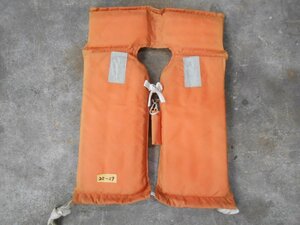 25-59 small size for ship life jacket . model transportation . approval Sakura Mark NS-17 type pipe attaching rental, legal fixtures, ship inspection etc. secondhand goods 