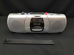 【ジャンク 送料込】AIWA ラジオ ステレオ カセットレコーダー CS-P50　/動作未確認　◆H0055