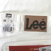 新品 リー Lee ホワイト ジーンズ 201 W50 02010-18 レギュラーストレート 税込9,790円 メンズ ビッグサイズ デニムパンツ ジーパン_画像3