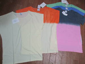  Sara Sara T-shirt 5 point set new goods unused *do Le Mans sleeve & short sleeves T-shirt -.... stylish M~L size 