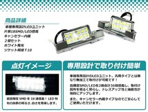 LEDライセンスランプ ホンダ S2000 AP1/2 球切れ警告灯キャンセラー内蔵 抵抗 ホワイト 白 ナンバー灯 車幅灯 ユニット_画像2