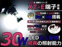 LEDフォグランプ セルシオ UCF20 21 LEDバルブ ホワイト 6000K相当 9006 HB4 CREE製 30W 2個セット 交換用_画像1