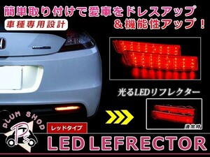 LEDリフレクター レッド バモス HM1 HM2 後期 左右セット リア 反射板 エアロ テールランプ ハイマウント