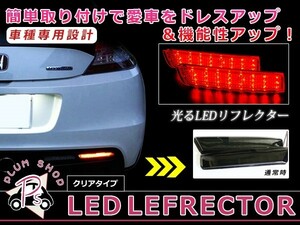 LEDリフレクター スモーク N WGNカスタム JH1 JH2 左右セット リア 反射板 エアロ テールランプ ハイマウント