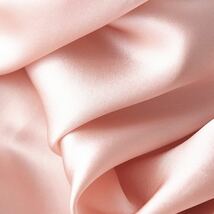 シルク絹100% サテン　スリップワンピースロングキャミソール XL ピンク_画像3