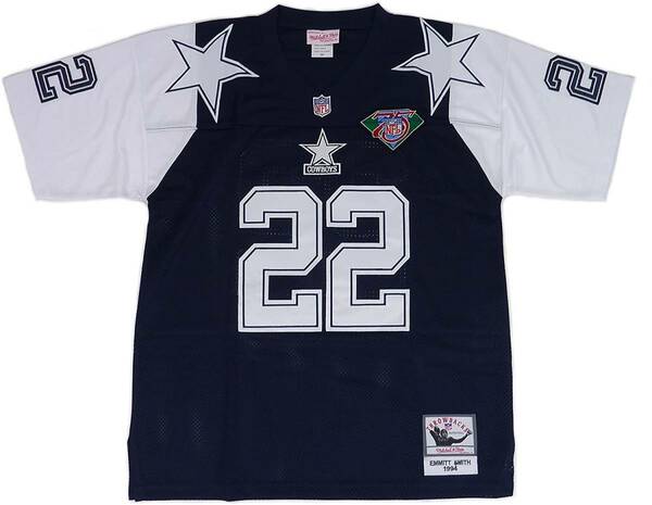 mitchell＆ness ミッシェラ＆ネス Dallas Cowboys ダラス カウボーイズ No. 22 フットボールシャツ (50)【並行輸入品】