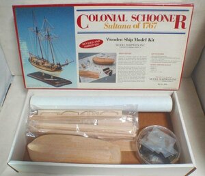 * Junk *[ model sip way COLONIAL SCHOONER Sultana of 1767] not yet constructed 1/64 wooden kit sailing boat model schoone boat monkey tana