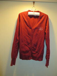  beautiful goods * prompt decision [repipi armario(repipi Mario ) cardigan S size (152cm~158cm) cotton 100% red ]