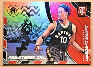 DEMAR DEROZAN (デマーデローザン) 2017-18 REGISTERED MAIL トレーディングカード 18 【NBA,トロントラプターズ,TRONTO RAPTORS】