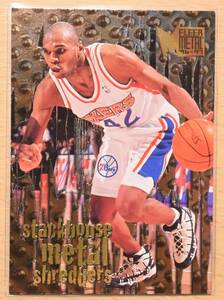 JERRY STACKHOUSE (ジェリー・スタックハウス) 1996 FLEER METAL '96-'97 トレーディングカード 140 【NBA 76ers シクサーズ】