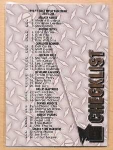 1995 FLEER METAL '95-'96 CHECKLIST チェックリスト トレーディングカード 149 【NBA,FLEER,SKYBOX,バスケ,90s】