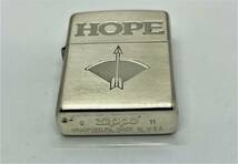 非売品　zippo　ジッポ　ホープ　アメリカ製　シルバー　silver シリアルナンバーHO-No．06515/613_画像3