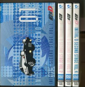 C7951 中古DVD 頭文字D INITIAL D SECOND STAGE 1～4巻セット