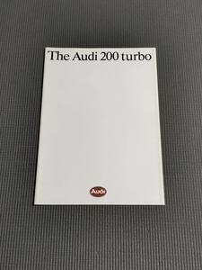 アウディ 200 turbo カタログ 1984年