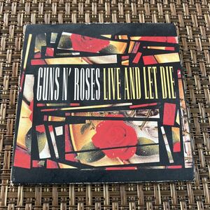 ガンズアンドローゼス　リヴ・アンド・レット・ダイ　シングルCD GUNS AND ROSES LIVE AND LET DIE