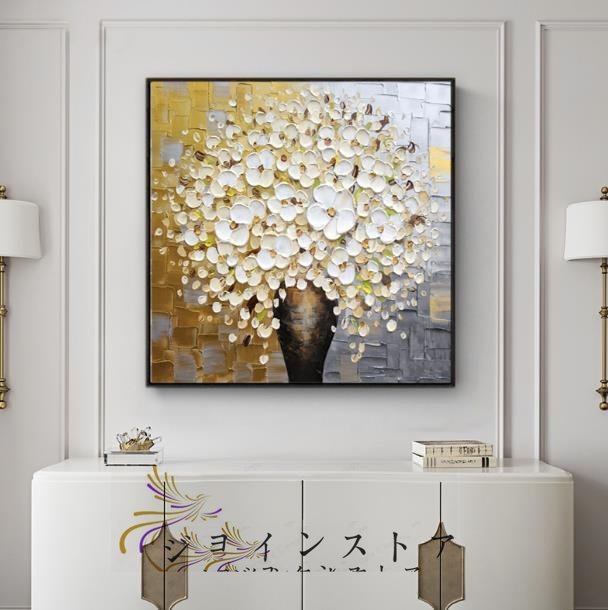 Extremely beautiful item★ Pure hand-painted painting of flowers, reception room hanging, entrance decoration, hallway mural, Painting, Oil painting, Nature, Landscape painting