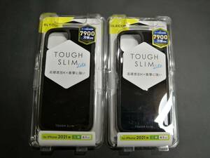 【2箱】エレコム iPhone 13 6.1inch 2眼 用 TOUGH SLIM LITE ケース ブラック PM-A21BTSLBK 4549550224406