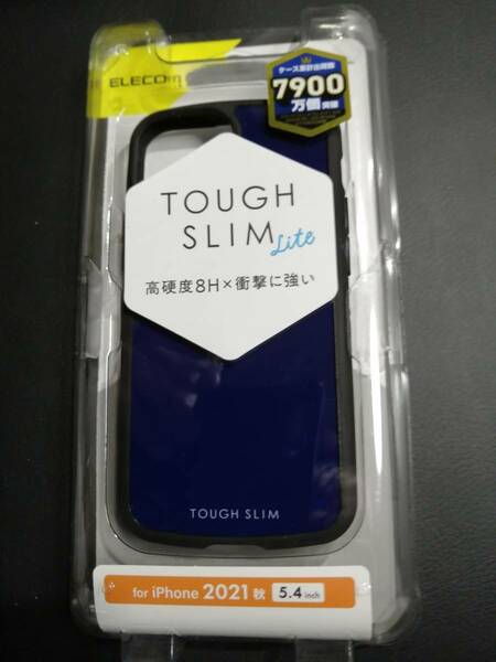 エレコム iPhone 13 mini 5.4inch TOUGH SLIM LITE ケース カバー タフスリムライト ネイビー　PM-A21ATSLNV 4549550222327