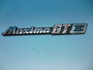 当時物　日産純正 未使用品　マキシマ　Maxima GTE エンブレム　マーク　スタンザ　オースター　バイオレット　PA11