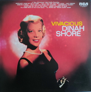 Dinah Shore 美盤！【US盤 Vocal LP】 Vivacious　 (RVC RJL-2560) 1982年 / ダイナ・ショア