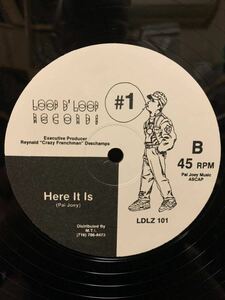 ★US オリジナル盤！★Pal Joey Loop D’ Loop #1★90 House Records/Nu Groove/Trax/eight ball/Nervous/emotive/Bottom Line/Easy Street