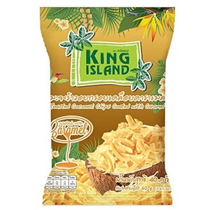 ココナッツチップ キャラメル味 40g キングアイランド ROASTED COCONUT CHIPS CARAMEL KING ISLAND