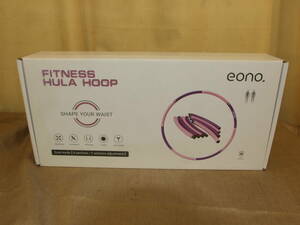Eono(イオーノ) フィットネス　フラフープ 重い フラフープ ダイエット 重い組み立て式 8本 最大直径98cm（ピンク7＋1パープル）1.2kg