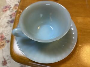  Showa Retro Mister Donut aruko Pal cup & saucer not for sale arcopal France made milk glass novelty goods mistake do