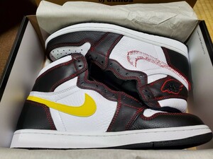 Nike AirJordan1 High OG Defiant Black/Yellow/GymRed ナイキ エアジョーダン1 ハイ OG デファイアントブラック イエロー 27cm 新品未使用