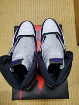 ★NIKE AIR JORDAN1 RETRO HIGH OG COURTPURPLE 2020 26.5cm ナイキ エアジョーダン1 レトロ ハイ コートパープル2.0 新品 未使用AJ1 AF1★_画像6