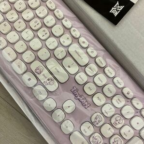 TinyTAN キーボード　bts ハングルキーボード　pcキーボード　ワイヤレスキーボード　ハングルキーボード