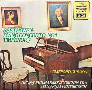 【LP】Beethoven, Clifford Curzon, Vienna Philharmonic Orchestra, Hans Knappertsbusch / Piano Concerto No.5 'Emperor'　英盤　