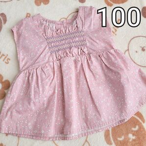 ◆ teteatete 花柄 ピンク トップス 100