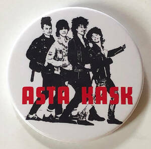 ASTA KASK - Photo 缶バッジ 40mm #Svenska #80's cult killer punk rock #custom buttons