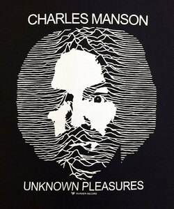 [現品 S]Tシャツ【CHARLES MANSON】チャールズ・マンソン (UNKNOWN PLEASURES) アンノウン・プレジャーズ