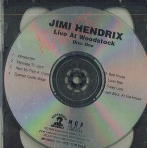 輸入2discs CD Jimi Hendrix Live At Woodstock MCA3P93016 MCA /00220