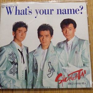 7 少年隊 What's Your Name? GIFT1001 Warner Bros. Records /00080