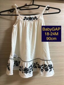 ★ BabyGAP ★ ベビーギャップ キャミソールワンピース 90cm 18-24M キッズワンピース　パンつ付き