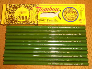 ★トンボ鉛筆　２Ｈ 8900　Tonbow Pencils 1ダース　12本　えんぴつ★ 