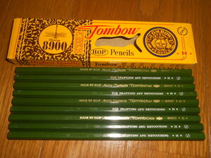 ★トンボ鉛筆　Ｈ　8900　Tombow Pencils ９本　えんぴつ★ 