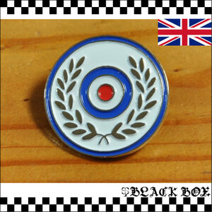 英国 インポート Pins Badge ピンズ ピンバッジ ラペルピン 月桂樹 MODS モッズ SKA スカ ターゲットマーク ラウンデル イギリス UK GB 573