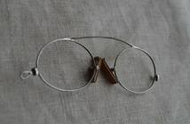 アンティーク 鼻メガネ イギリス 英国 GB UK 眼鏡 ビンテージ ヴィンテージ レトロ めがね 00K05e_画像3