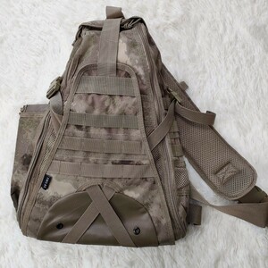 美品 YMCL KY ミリタリー ボディバッグ ショルダーバッグ カモフラ柄 軍