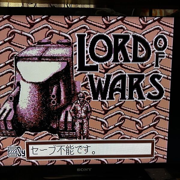 PCエンジン CDROMROM LARD OF WARS 取説無