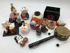 【郷土玩具】 昭和レトロ　ジャンク『土鈴・土産品・人形まとめ』　伝統工芸品/古玩具/土産物/コレクター品　定形外可　　L0527H