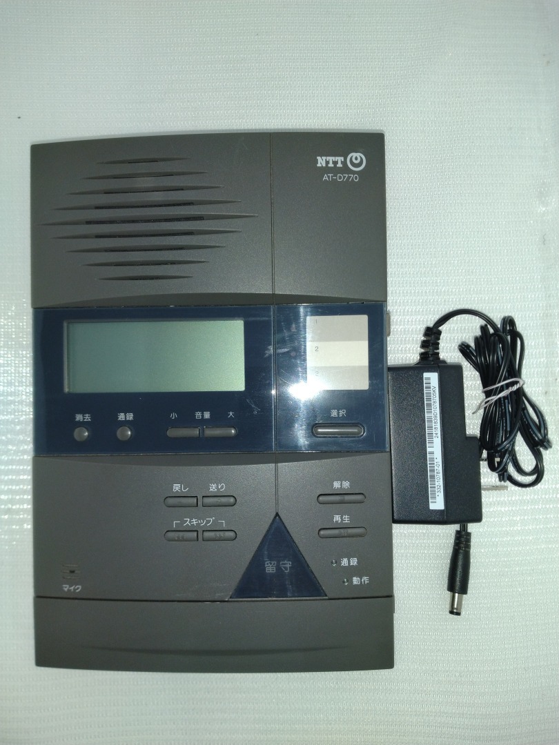 クーポン有 Ω YG 091 保証有 NTT AT-D770 留守番電話装置 HFC-60M ・祝