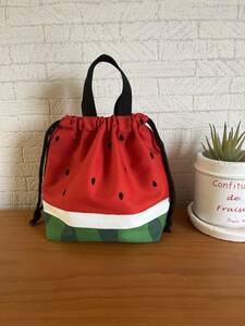  prompt decision! bento bag ** watermelon *... pattern 